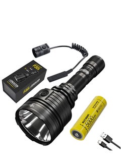 Buy Nitecore P30i i-Generation IP68 Waterproof and Dustproof 2000 Lumens LED Flashlight Torch with Eco-Sensa Type C USB Cable and RSW2i Remote Pressure Switch in UAE