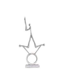 اشتري Gymnast Decor Sculpture 30x48cm - Nickle في الامارات