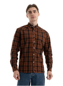 Buy Shirt Men's, Stylish, Oxford Cotton ,Honey , Multicolor in Egypt