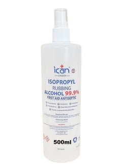Buy ican london isopropyl rubbing Alcohol 99.9% First aid Antiseptic 500ml Spray in UAE