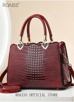 Buy Women Shoulder Bag  Fine PU Leather Smooth Zipper Large Capacity Multilayer Space Quality Inside in Saudi Arabia