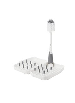 Buy On-The-Go Drying Rack With Bottle Brush - Gray in UAE