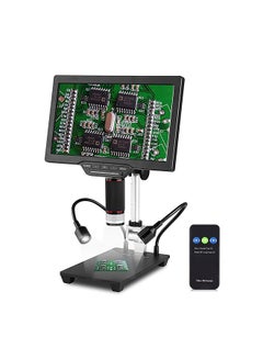 Buy 10.1-inch LCD USB Digital Microscope 1080P Coin Microscope 1-1600X 16MP Touch-control Lightness with Remote Control for Plant Insect Observation Best Gift for Children in UAE