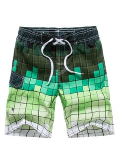 Buy Sports Loose Breathable Swimming Short Green in UAE