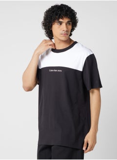 اشتري Color Block Crew Neck T-Shirt في الامارات