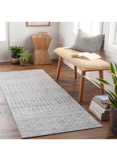 اشتري Chester Boho Moroccan Washable Area Rug 2'7" X 7'3" Light Grey في الامارات