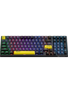 Buy G38 98 Keys Wired Gaming Keyboard with Brown Switch,Mechanical Keyboard Suitable for Computer/Ps4/Xbox Gamers,RGB Backlit in UAE