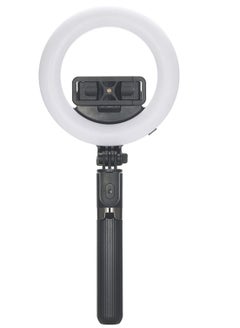 اشتري L07 Wireless Bluetooth Selfie Stick Foldable Handheld Remote Shutter Tripod with 5-inch LED Ring Light for Live Stream في الامارات