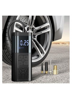 Buy Portable Rechargeable Air Compressor Digital Display With LED Light DLC-2901 Black in Saudi Arabia