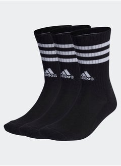 اشتري 3-Stripes Cushioned Crew Socks 3 Pairs في مصر