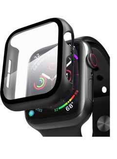 Buy Screen Case Protector Compatible With Apple Watch Series 4 Series 5 Series 6 Series Se 44mm - Black in Egypt