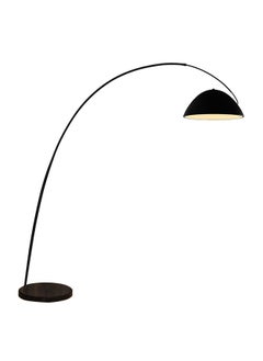 اشتري Nordic Minimalist Atmosphere Standing Floor Lamp Three-Tone Lighting Modern Marble Base 360° Flexible Rotating Curved Dome Pole Black في الامارات