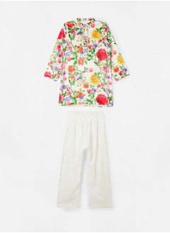 Buy Kids Floral Kurta Set in UAE