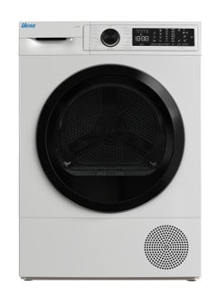 Buy Ugine Dryer, 8 kg, 15 Programs, 179 RPM, Condenser Drying, Made in Turkey, White - UDHT8W in Saudi Arabia