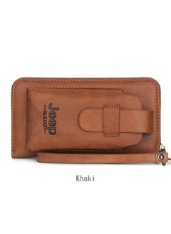 Buy Handbag for men, genuine leather long wallet, high-end hidden wallet, mobile phone bag in Saudi Arabia