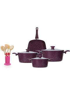 اشتري 7 PieceGranite  Cookware Set pot18/20/24/Grill28) +Gift في مصر