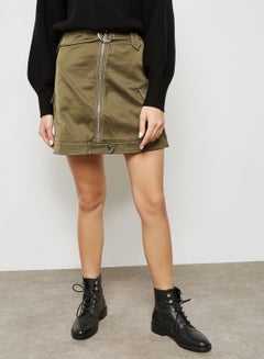 Buy Pocket Detail Belted Skirt in Saudi Arabia