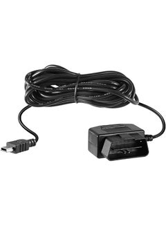 اشتري OBD Power Cable for Dash Ca-me-ra 24 Hours Surveillance / Acc Mode with Switch Button 3Pin OBD Adapter Hardwire Charger Cable (T/mini USB) (Not Original) في السعودية