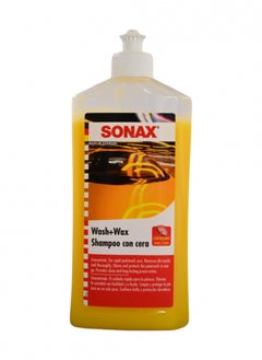 Buy Shampoo with wax more foam and stronger shine German from Sonax capacity 500 ml in Saudi Arabia