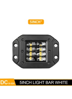 Buy Cross-Border Light 5-inch 24W 6D lens LED small square light off-road vehicle modified front and rear bumper embedded spotlightWhite White in Saudi Arabia