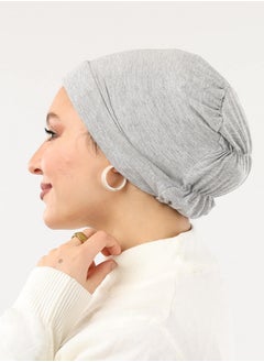 Buy Cotton Elastic Bonnet Gray For Women in Egypt