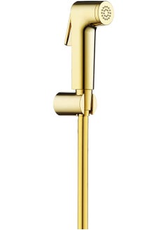 Buy HESANIT Hand Held Bidet Sprayer Shattaf, Hand Held Solid Brass Bidet Toilet Sprayer- Gold in UAE