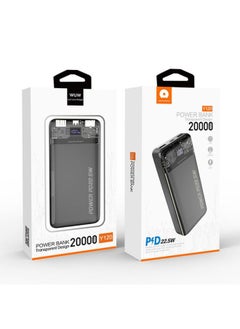 Buy Power Bank 20000mAh PD22.5W 2USB+Type-C in Egypt