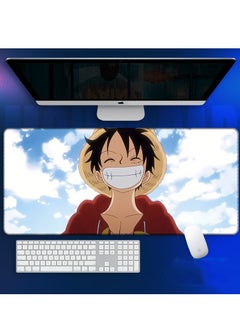 Buy Anime One Piece Mouse Pad, Extended Large Gaming Mouse Pad, Non-Slip Rubber Base And Stitched Edge Desk Pad For Computer Home Office Work And Study in Saudi Arabia