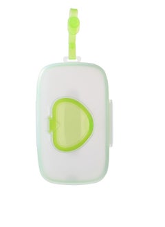 Buy Baby Wipe Dispenser, Portable Refillable Wipe Case, Reusable Travel Wet Wipe Pouch for Travel Pouch Carries (Green) in UAE