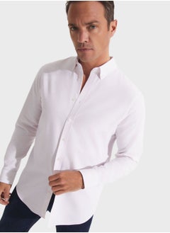 Buy Striped Button Down Regular Fit Shirt Shirt in UAE