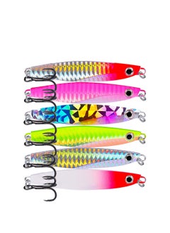 Buy Fishing Lures Kit Set for Including Soft Plastic Worms Baits Jigs Hooks Lip Gripper 7 Pcs in Saudi Arabia