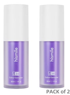 Buy 2 pieces Hismile v34 Colour Corrector, Purple Teeth Whitening, Tooth Stain Removal, Teeth Whitening Booster, Purple Toothpaste, Colour Correcting, Hismile V34, Hismile Colour Corrector, Tooth Colour C in Saudi Arabia