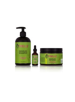 Buy Mielle/Rosemary Mint Strengthening/Shampoo/Hair Masque/Scalp & Hair Strengthening Oil (Serum) / Deal/Gift Set in Saudi Arabia