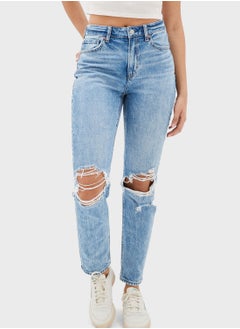 Buy Ripped Mom Jeans in UAE