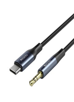 Buy 3.5mm to Type-C stereo audio cable black in Egypt