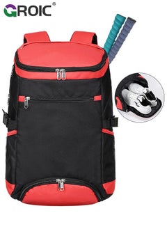 Buy Tennis Bag Tennis Backpack,Pickleball Bag Hold 2 Rackets with Shoe Compartment, Sports Backpack Bag,Multifunctional Badminton Racket Bag in UAE