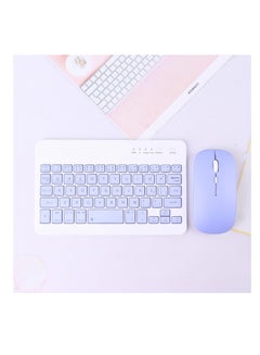 Buy Ultra Slim Bluetooth Keyboard Mouse Perfect For PC And Laptops in UAE
