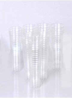 Buy Water Transparent Plastic Cups 180 ML 24 Pcs in Egypt