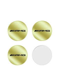 اشتري 4-Pieces Emblem Badge Sticker Wheel Hub Caps Center Cover (6.5x6.5cm) في الامارات