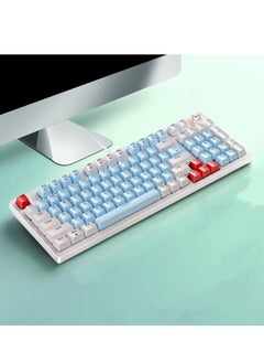 Buy New K700 luminous mechanical keyboard gaming keyboard multi-function knob 96-key wired color matching computer keyboard in Saudi Arabia