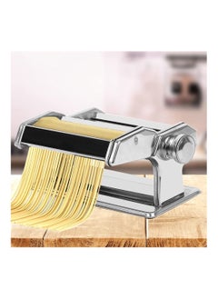 Buy Manual Pasta Machine STAINLESS STEEL MANUAL PASTA MAKER NOODLE SHEETER DOUGH SHEETER MACHINE in UAE