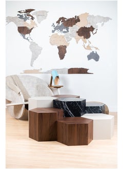 Buy Wooden World Map For Wall 150 Cms Wide in Egypt