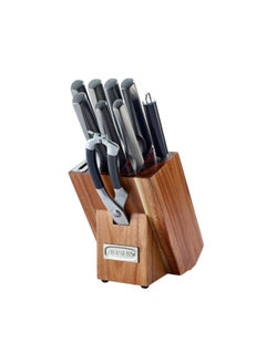 اشتري 10-piece titanium knife set, shaped from Arshia wood في مصر