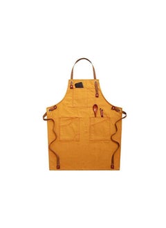 Buy Apron For Adults Made Of Polyester For Kitchen, Barbecue And Barista Use With An Adjustable Neck Strap in Saudi Arabia