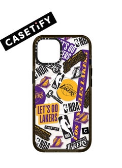 Buy Apple iPhone 14 Pro Max Case,Lakers Magnetic Adsorption Phone Case - Semi transparent in UAE