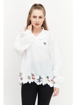 Buy Women Sportswear Fit Long Sleeve Outdoor Top, White in UAE