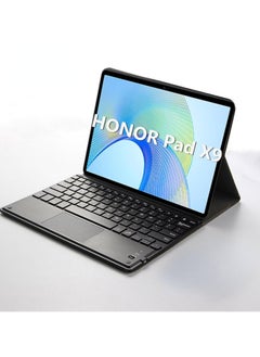 اشتري حافظة غطاء لوحة المفاتيح باللغتين العربية والإنجليزية متوافقة مع Honor Pad X9 11.5 بوصة 2023، غطاء حماية جلدي للكمبيوتر اللوحي مع لوحة مفاتيح بلوتوث لاسلكية قابلة للإزالة وماوس لوحة التتبع في الامارات