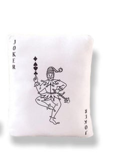 Buy Playing Card Pillow 40x38 Cm Joker Black in Saudi Arabia