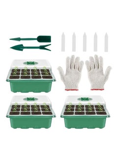 Buy Portable Cultivation Plastic Plant Box Green/White in Saudi Arabia