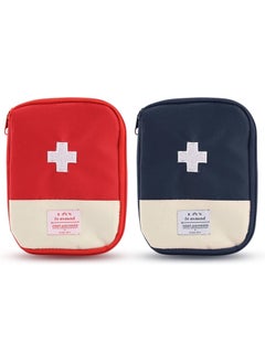 Buy 2Pcs Mini First Aid Bag Portable Travel Cycling Marathon Running Outdoor Camping Hiking Travel Emergency in Saudi Arabia